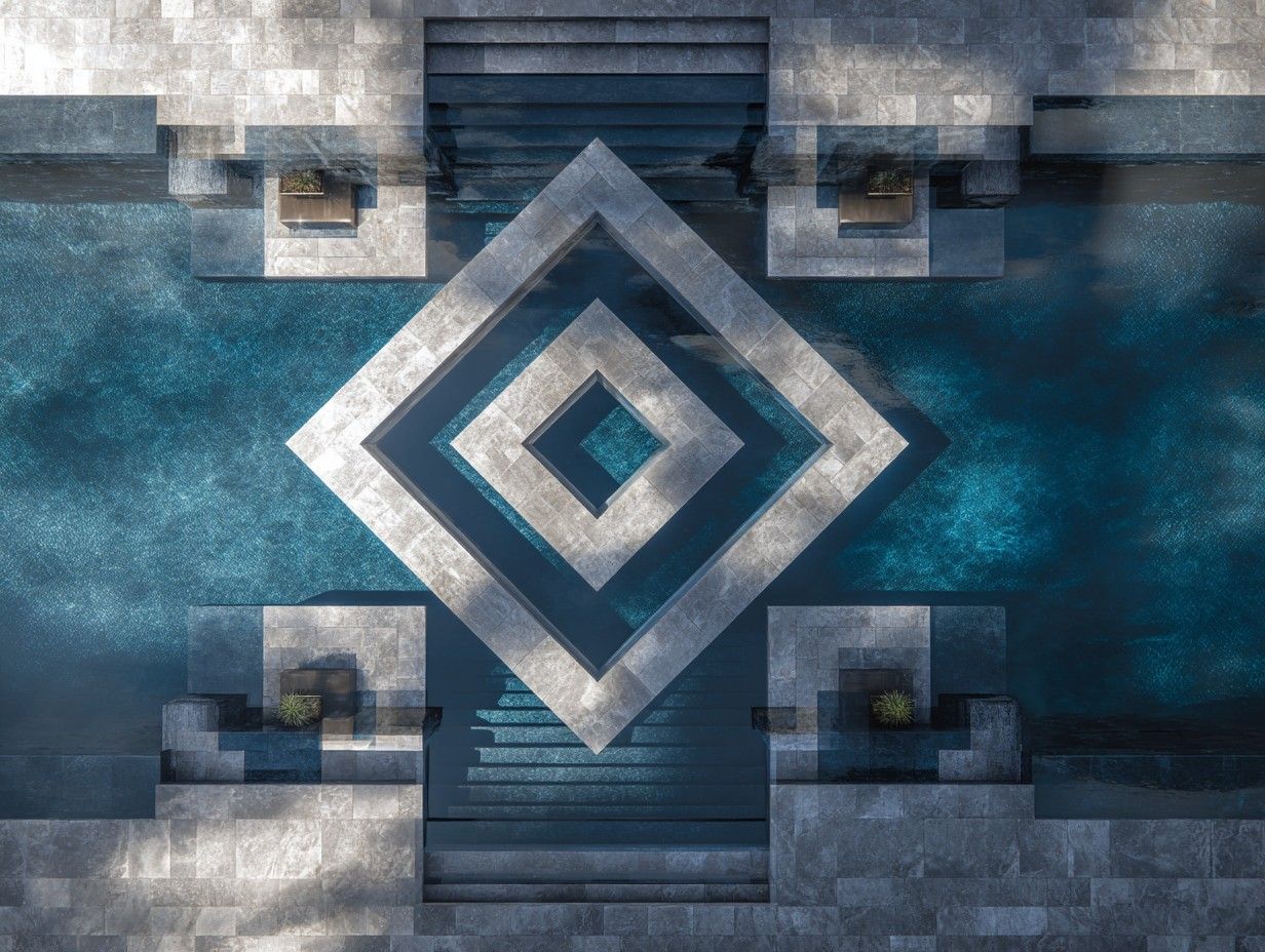 Geometric / modern pools